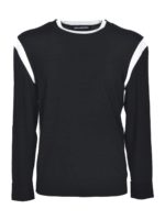 Maglione nero e bianco