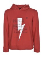 Felpa stampa Thunderbolt rossa
