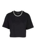 T-shirt impreziosita con perle