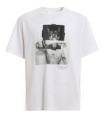 T-shirt in jersey con stampa Dober-Man