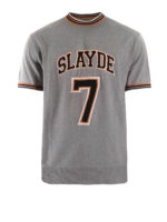 T-shirt a righe in misto cotone e seta