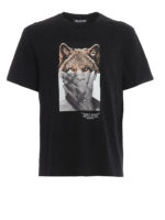 T-shirt in jersey con stampa Wolf-Man