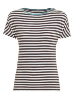 T-shirt in viscosa stretch a righe