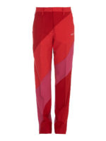 Pantaloni con strisce diagonali e passanti