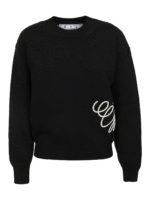 Pull con logo in misto cotone