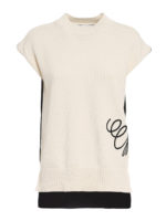 Pull smanicato in cotone