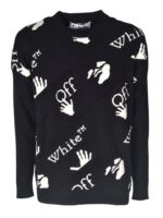 Pullover Drowning nero e bianco