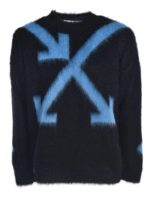 Maglione girocollo Fuzzy Arrows nero