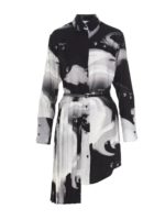 Vestito Liquid melt plisse nero