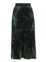 Gonna in seta plisse fantasia