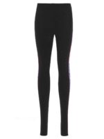 Leggings neri con logo laterale