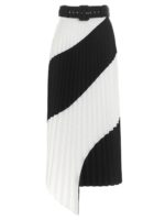 Gonna plisse nera e bianca