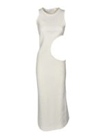 Vestito Open Circle Beige No Color