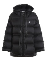 Piumino in nylon stampa logo