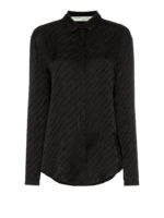 Camicia oversize in misto acetato