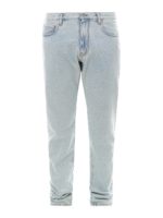 Jeans in cotone con logo posteriore