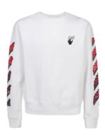 Felpa con logo effetto pennarello