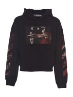 Felpa Caravaggio nera con cappuccio