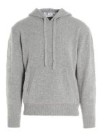 Felpa in cashmere con cappuccio