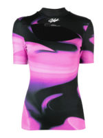 T-shirt con stampa astratta