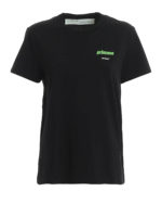 T-shirt nera in cotone stampa Princess