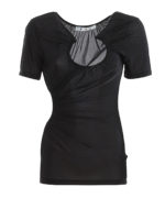 Top stretch semi trasparente Swiss Cheese