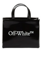 Borsa in pelle verniciata con logo Box baby