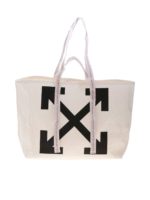 Shopper Canva Commerciale Tote bianca