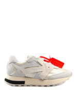 Sneaker bianche in pelle e nylon