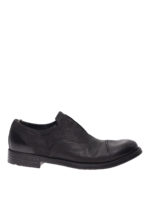 Slip-on in pelle effetto vintage