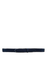 Cintura scamosciata Nobuckle blu