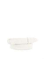 Cintura Nobuckle in pelle martellata