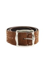Cintura Savage in suede marrone