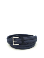 Woven fabric belt