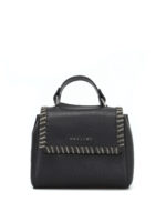 Borsa Sveva Mini nera e catena sulla patta