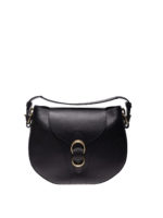 Borsa Beth Lotus in pelle nera