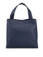 Borsa a spalla Jackie in pelle blu navy