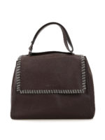 Borsa Sveva Chain media in pelle a grana