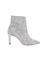 Stivaletti in glitter argentati