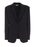 Giacca con bottone singolo nera