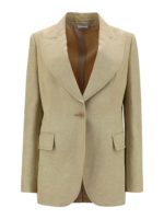 Blazer in lino e viscosa