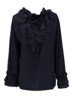 Blusa effetto crepe