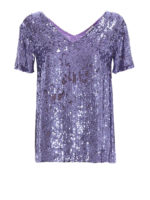 Blusa Gotit in paillettes viola