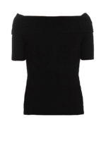 Maglia off the shoulder a costine