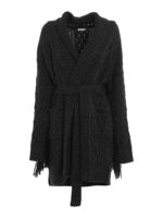 Cardigan in maglia a trecce