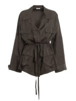 Giacca sahariana in cady fluido