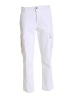 Pantalone cargo bianco
