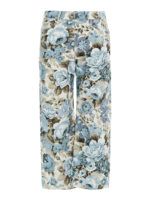 Pantaloni stretch in stampa floreale