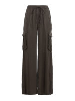 Pantaloni cargo in cady fluido