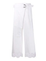 Pantaloni con cintura e pizzo